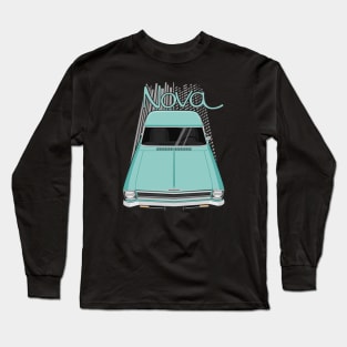 Chevrolet Nova 1966 - 1967 - emerald turquoise Long Sleeve T-Shirt